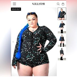 KILLSTAR Cthulhu playsuit Size 4X (3-4X)